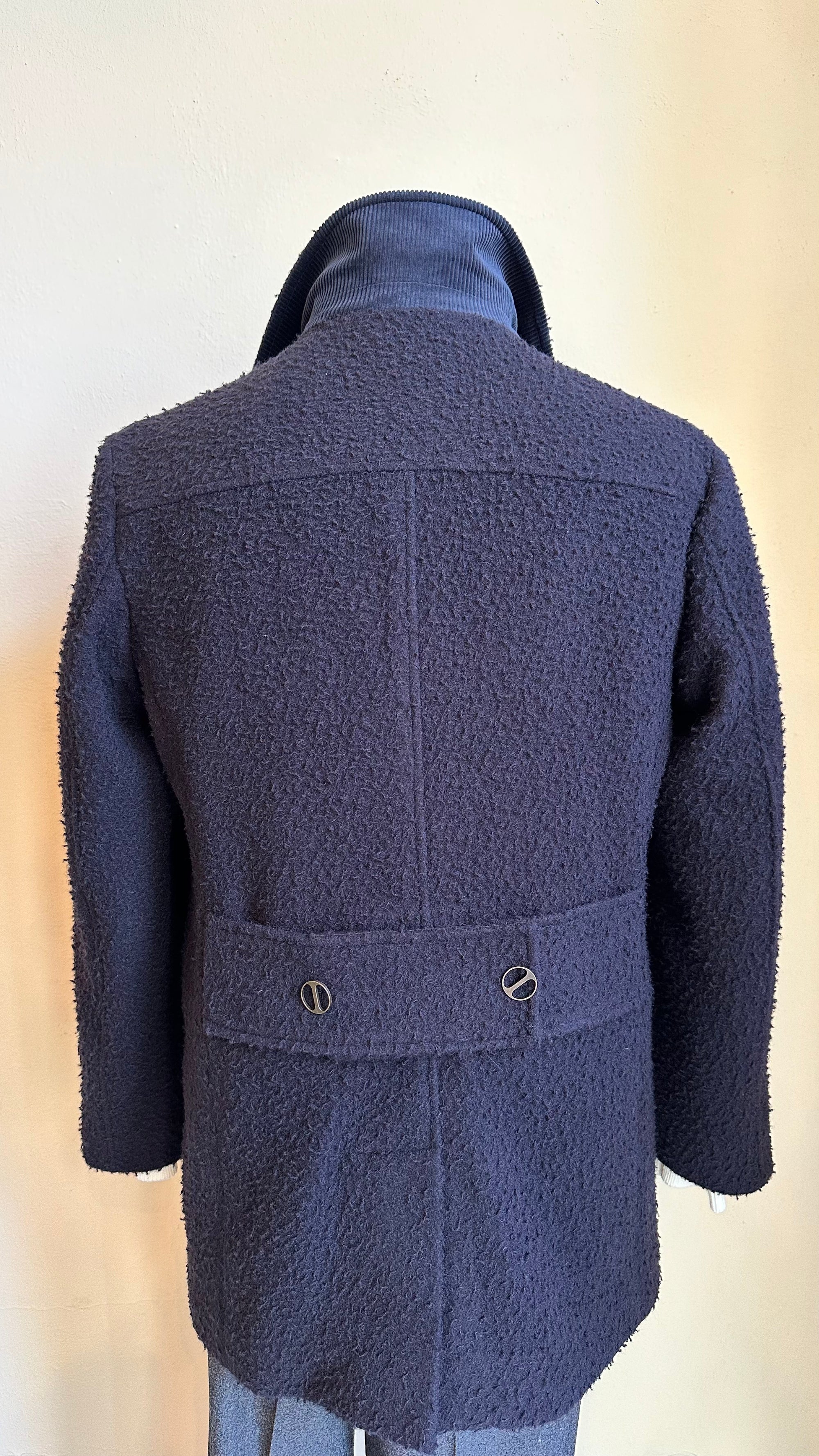 MAESTRALE | CAPPOTTO CABAN | PANNO CASENTINO | LANA | BLU ZERO