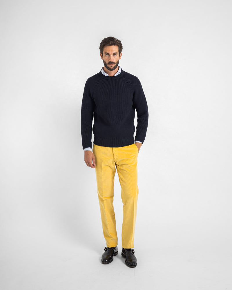 CORDUROY | PANTALONI A COSTE | VELLUTO | GIALLO CADMIO